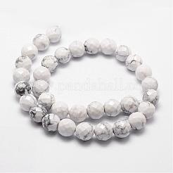 Natural Howlite Beads Strands&nbsp;G-D840-44-8mm