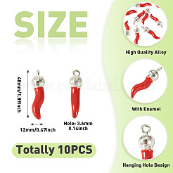 Alloy Enamel Pendants&nbsp;ENAM-TA0003-55B