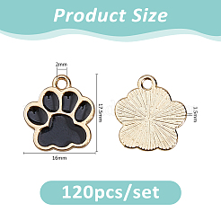 120Pcs Alloy Enamel Pendants&nbsp;ENAM-FH0001-95A
