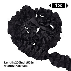 5M Polyester Pleated Lace Ribbon&nbsp;OCOR-WH0085-66A