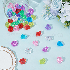 160Pcs 9 Colors Transparent Acrylic Beads&nbsp;OACR-WR0001-09