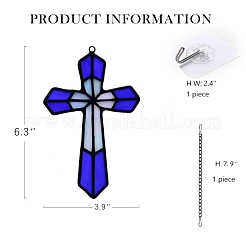Cross Acrylic Pendant Decorations&nbsp;PW-WG11730-01