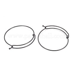 Ion Plating(IP) 304 Stainless Steel Bangle Making&nbsp;BJEW-L604-09B