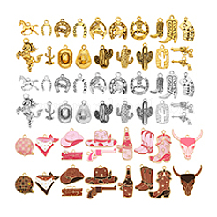 3 Sets 3 Styles West Cowboy Alloy Pendants Sets&nbsp;FIND-PH0029-20