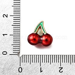 Brass Enamel Beads&nbsp;KK-B136-05G-01