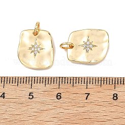 SHEGRACE Brass Micro Pave Clear Cubic Zirconia Pendants&nbsp;XGRQ2C946-404G