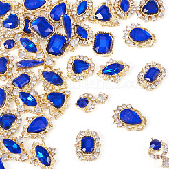 48Pcs 12 Styles Alloy Rhinestone Cabochons&nbsp;MRMJ-TA0001-45C