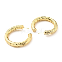 Rack Plating Brass Round Stud Earrings&nbsp;KK-C026-19C-G