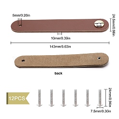 12 Sets Leather Handle&nbsp;DIY-GF0004-64