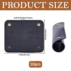 10Pcs Imitation Leather Luggage Handle Wraps&nbsp;AJEW-FH0008-91C