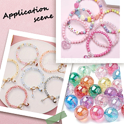 500Pcs 5 Colors Valentine's Day Transparent Acrylic Beads&nbsp;MACR-SP0001-29B