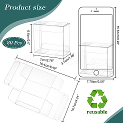 Transparent PVC Box Candy Treat Gift Box&nbsp;CON-WH0085-12