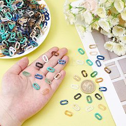 960Pcs 8 Colors Acrylic Linking Rings&nbsp;OACR-FH0001-030