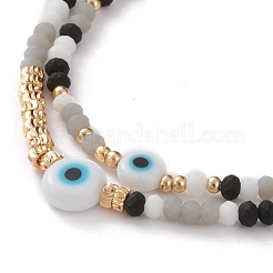 Adjustable Nylon Cord Braided Bead Bracelets Sets&nbsp;BJEW-JB05790-04