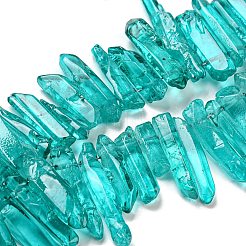 Natural Dyed Quartz Beads Strands&nbsp;G-M412-02