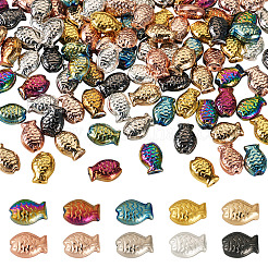 100Pcs 10 Styles Electroplate Glass Beads&nbsp;EGLA-TA0013-15