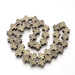 Electroplate Non-magnetic Synthetic Hematite Beads Strands&nbsp;G-Q486-66H