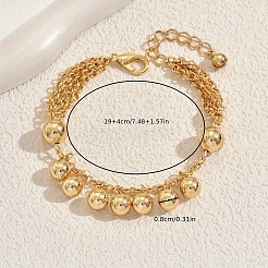 Vintage Iron Round Beads Charm Bracelets&nbsp;MW7746