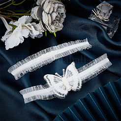 Polyester Lace Elastic Bridal Garters&nbsp;DIY-WH0308-148A