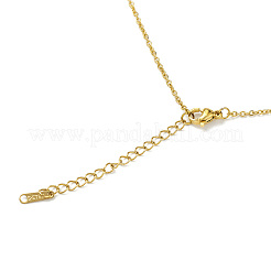 Ion Plating(IP) Rhinestone Heart Pendant Necklace&nbsp;NJEW-M199-03G