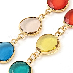 Glass Necklace&nbsp;NJEW-C047-01F-KCG