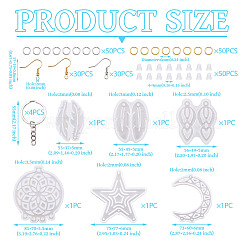 DIY Pendants Silicone Molds Keychain Clasps Kits&nbsp;DIY-TA0010-51