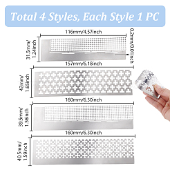4Pcs 4 Styles Stainless Steel Diamond Drawing Ruler Dot Drill Tool&nbsp;FIND-GA0006-84