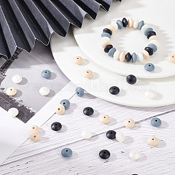 80Pcs 4 Colors Food Grade Eco-Friendly Silicone Beads&nbsp;SIL-DC0001-12