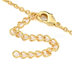 Brass Micro Pave Cubic Zirconia Pendant Necklaces&nbsp;NJEW-M220-07B-G