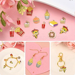 40Pcs 8 Styles Alloy Enamel Pendants&nbsp;ENAM-CJ0003-39