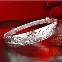 Ethnic Style Phoenix Pattern Brass Bangles for Women&nbsp;FS-WG1D0BA-01