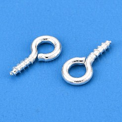 Brass Screw Eye Pin Peg Bails&nbsp;KK-A171-23-01S