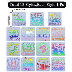Easter PET Plastic Hollow Out Drawing Painting Stencils Templates&nbsp;DIY-WH0349-106
