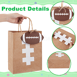 16Pcs Kraft Paper Bags with Handles&nbsp;ABAG-NB0002-43