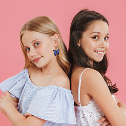 6 Pairs 6 Style Acrylic Butterfly Dangle Earrings&nbsp;EJEW-AN0001-07