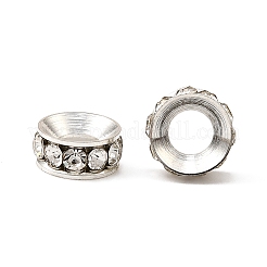 Brass Rhinestone Spacer Beads&nbsp;RB-A020-7mm-01S