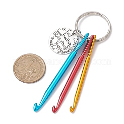 Aluminum Crochet Hooks Keychain&nbsp;KEYC-JKC01013-01