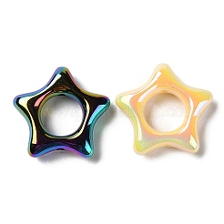 UV Plating Rainbow Iridescent Acrylic Bead Frames&nbsp;PACR-E003-02