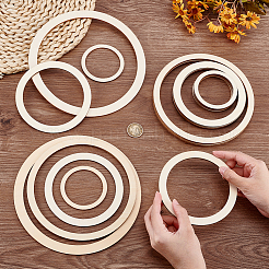 24Pcs 4 Styles Unfinished Wood Pieces&nbsp;WOOD-OC0004-08