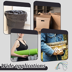 12Pcs 6 Colors Durable Rubber Trash Can Bag Holder Straps for Home and Office&nbsp;EW-GA0001-02