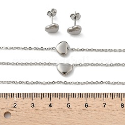 Tarnish Resistant 304 Stainless Steel Jewelry Sets&nbsp;SJEW-H144-23P