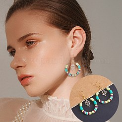 DIY Heishi Beaded Earring Making Kit&nbsp;DIY-SZ0009-48
