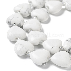 Natural Howlite Beads Strands&nbsp;G-E614-A17-01