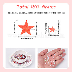 180G 6 Styles PVC Plastic Sequins Confetti&nbsp;AJEW-SP0001-97