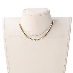 Brass Enamel Cobs Chain Necklaces&nbsp;NJEW-JN03206