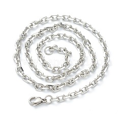 Non-Tarnish 304 Stainless Steel Cable Chain Necklaces&nbsp;NJEW-I248-23P
