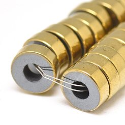 Electroplate Non-magnetic Synthetic Hematite Beads Strands&nbsp;G-T061-10B