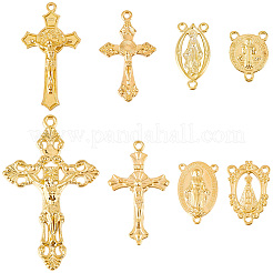 40Pcs 8 Styles Alloy Tibetan Style Pendants & Chandelier Component Links Kits&nbsp;FIND-SC0023-01