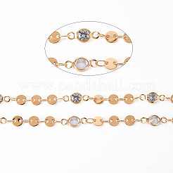 Handmade Brass Flat Sequin Chain&nbsp;CHC-S012-054