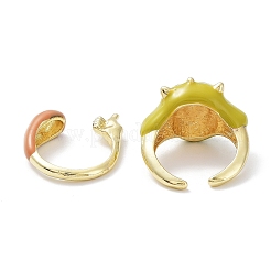 3D Animal Alloy Open Cuff Rings&nbsp;RJEW-D003-01A-G